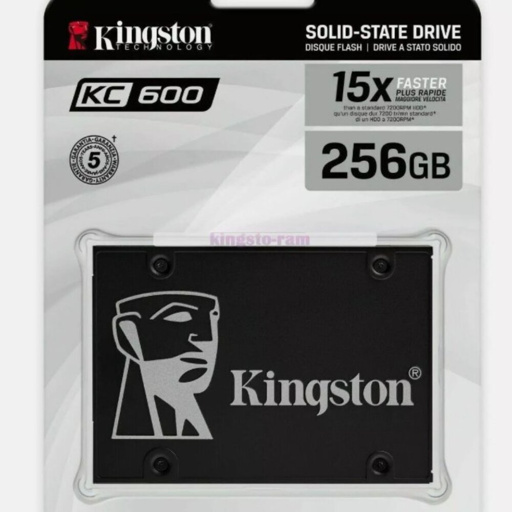 Kingston KC600 256GB 2.5 inch SATA3 Solid State Drive